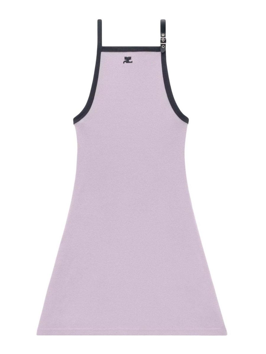 Courreges Robe Au Genou - Gris