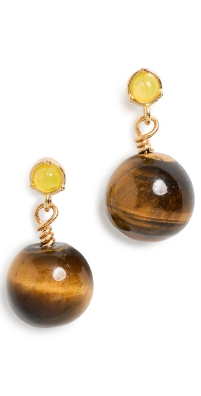Anni Lu Ball Earrings Eye Of The Tiger