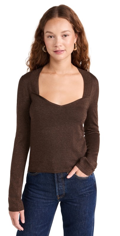 PAIGE Genieve Sweater Bronze Sparkle