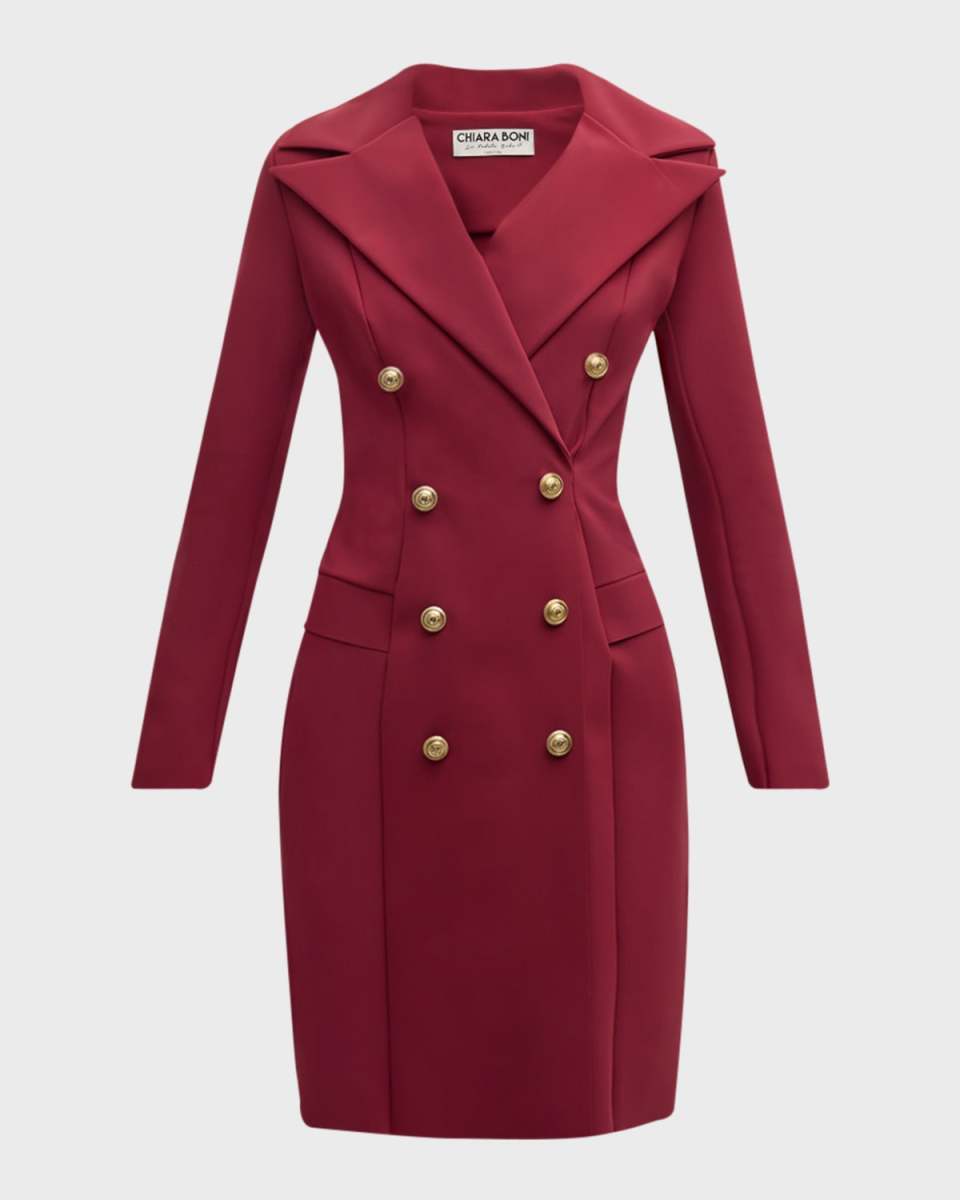 Double-Breasted Blazer Dress