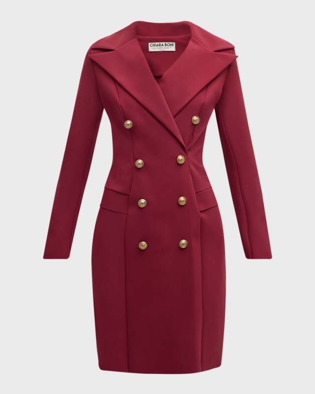 Double-Breasted Blazer Dress