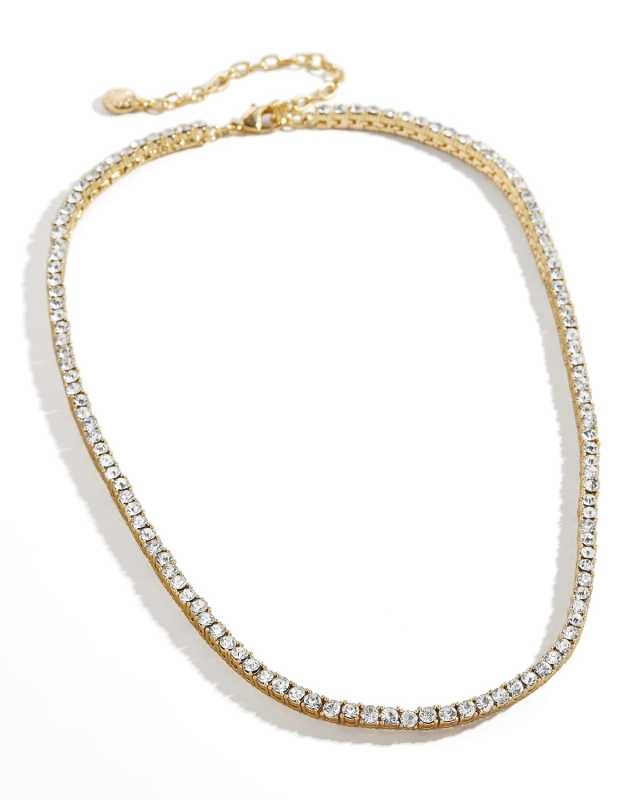 Bennett Crystal Tennis Necklace