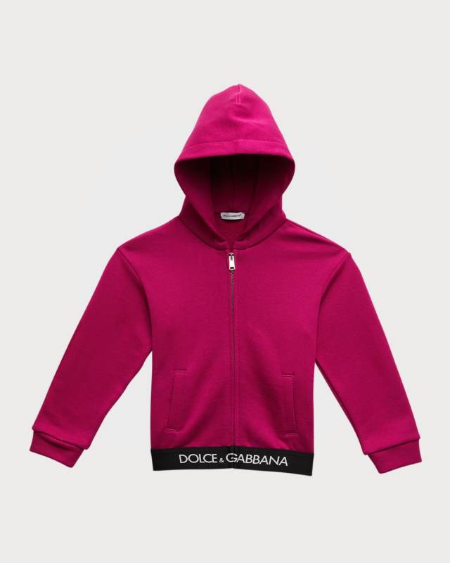Girl's Logo-Print Waistband Hoodie, Size 12M-30
