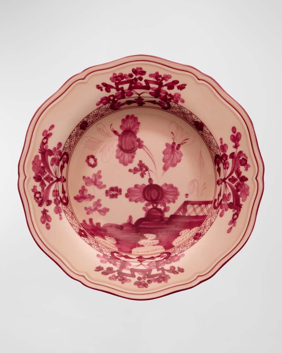 Oriente Italiano Soup Plate, Vermiglio