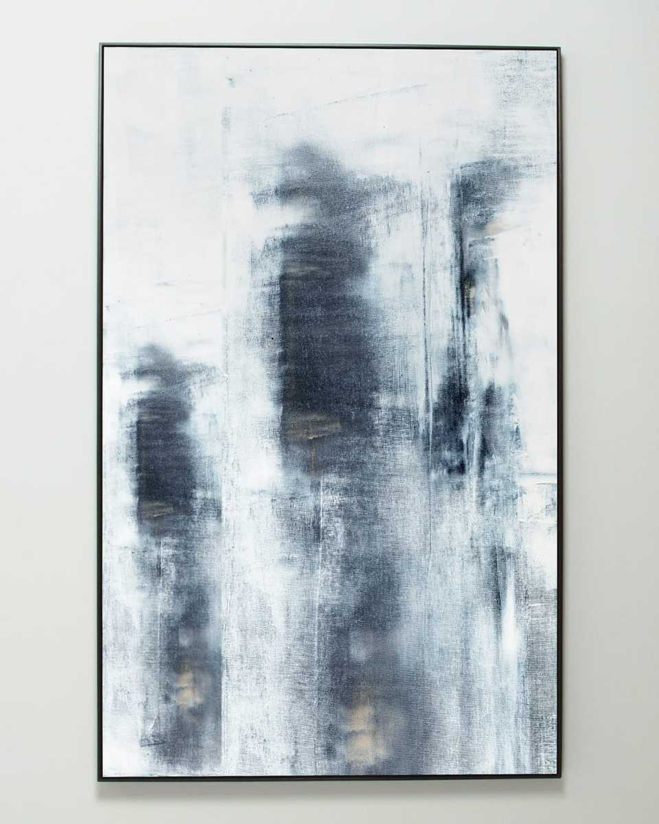"Tahoe in Black" Giclee Hand-Embellished Art, 46" x 73"