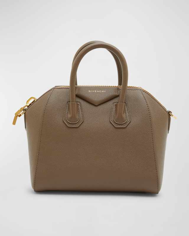 Antigona Small Top Handle Bag in Grained Leather