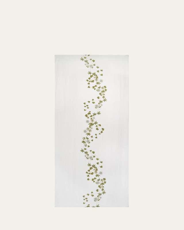 Passifolia Linen Tablecloth, 65" x 98"