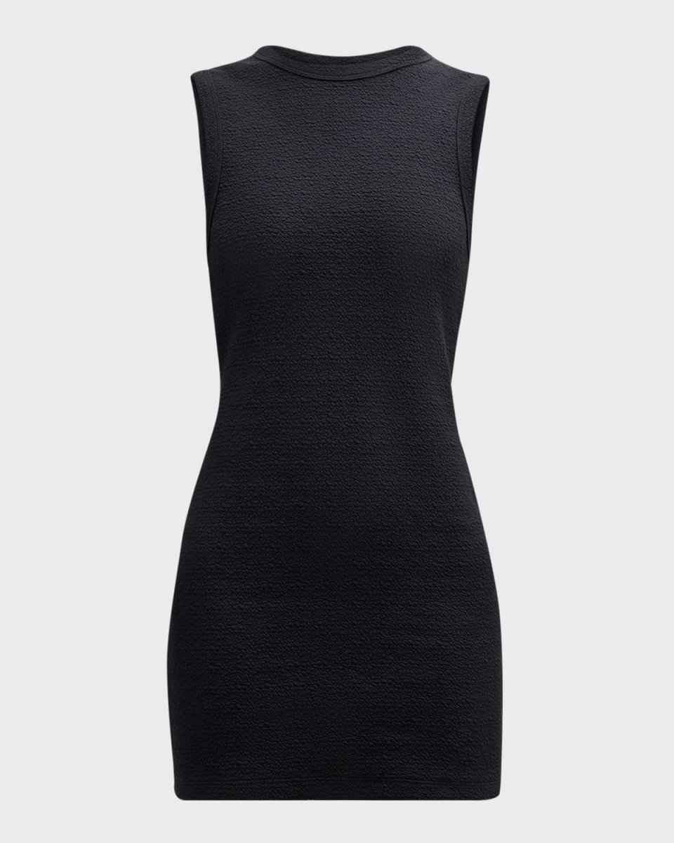 Textured Jacquard Sleeveless Dress