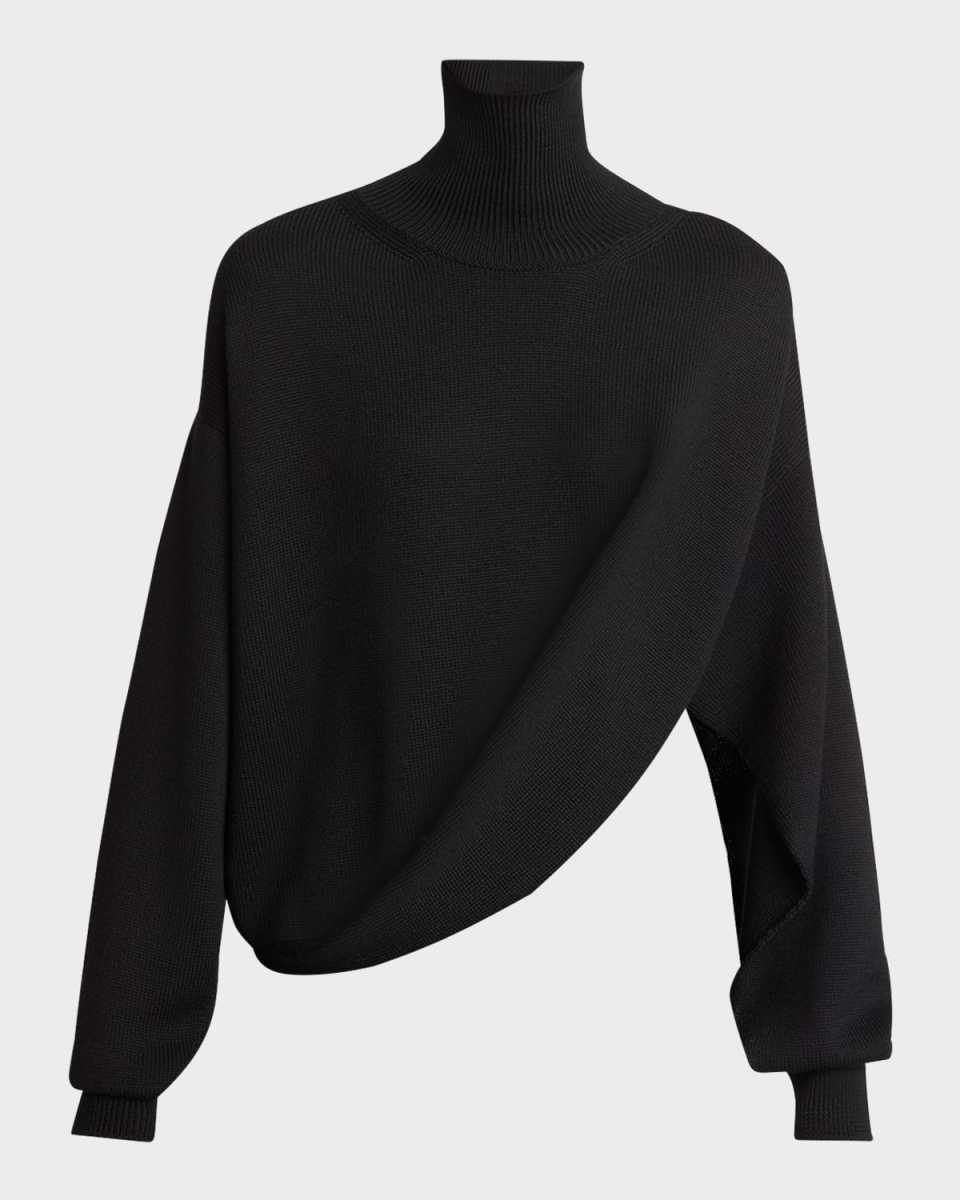Asymmetric Knit Sweater