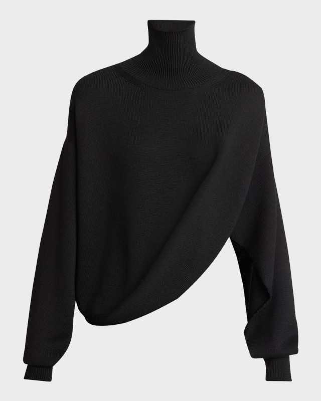 Asymmetric Knit Sweater