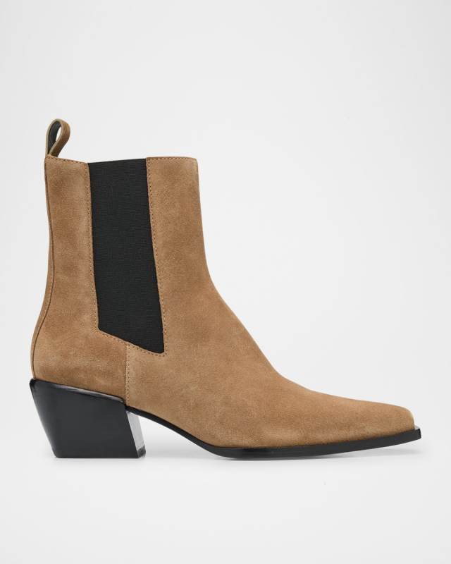 Joni Suede Chelsea Booties