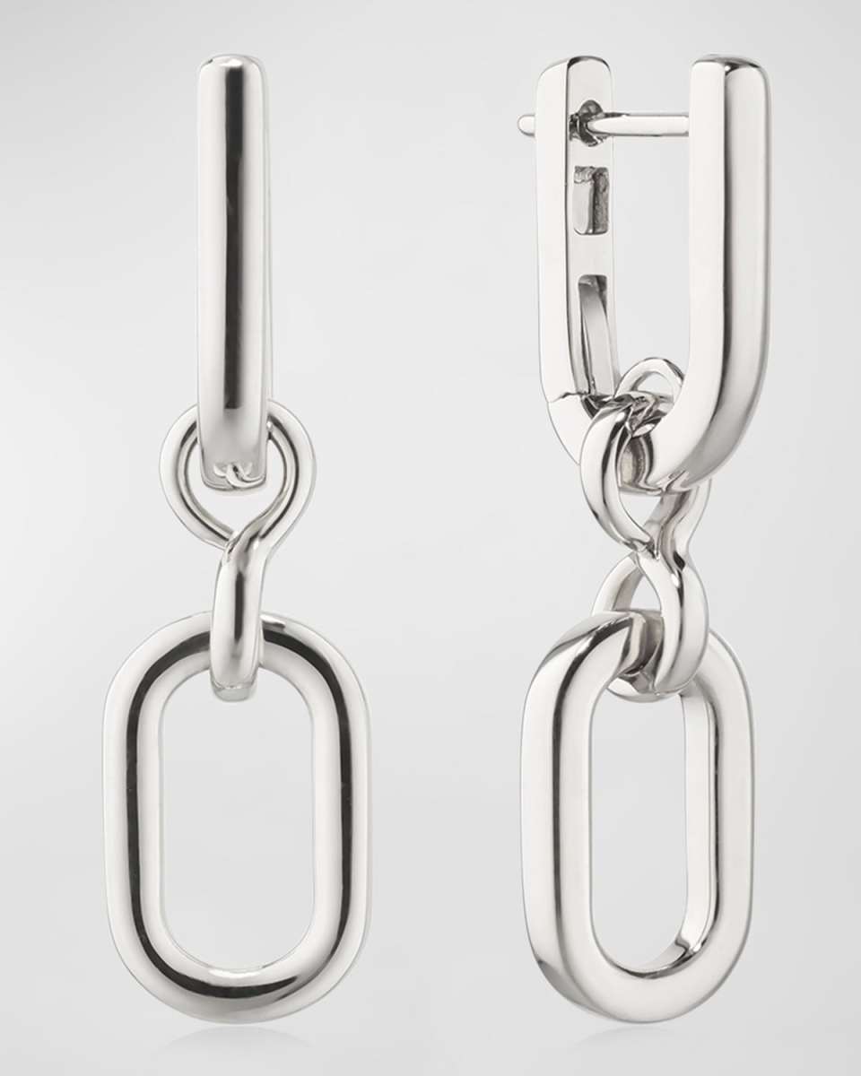 925 Sterling Silver Large Infinity Earrings