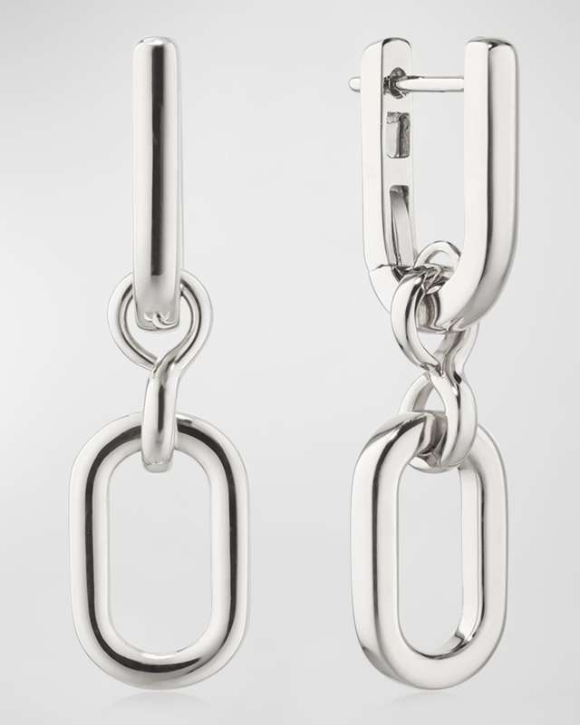 925 Sterling Silver Large Infinity Earrings