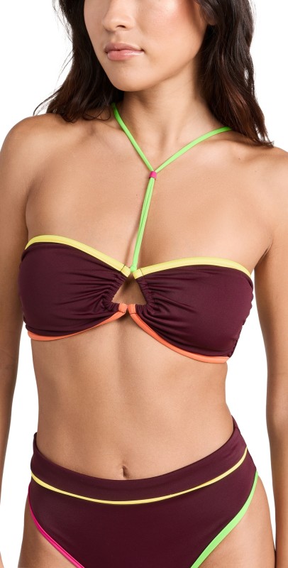 Agua Bendita Erma Bikini Top Multicolor