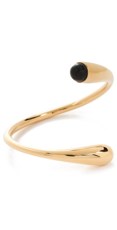 Soko Horn Twisted Dash Cuff Gold/Black