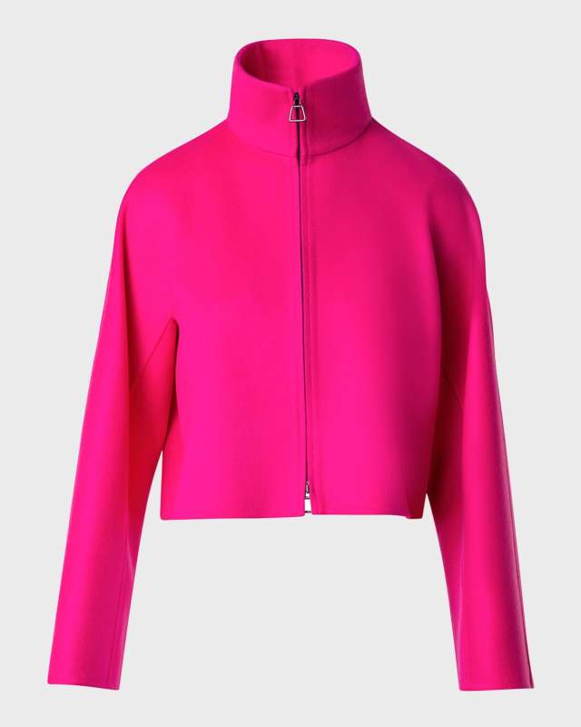Mimi Double-Face Cashmere Crop Jacket