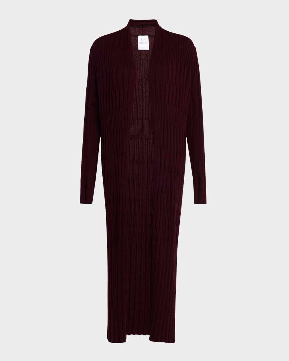Cashmere Variegated Rib Cardigan