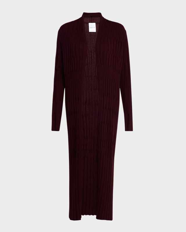 Cashmere Variegated Rib Cardigan