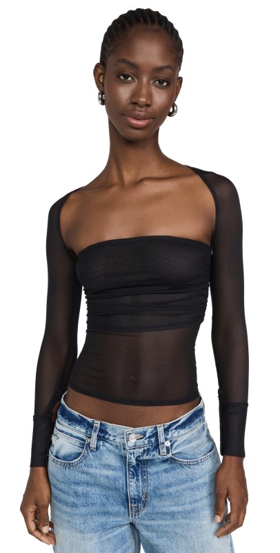 Miaou Iris Top Jet Black