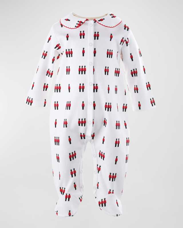 Boy's Royal Guards Footed Coverall, Size Newborn-12