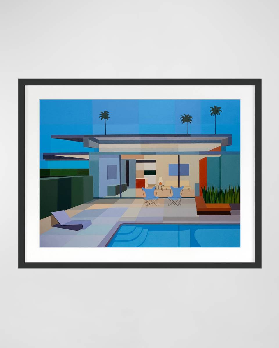 "Wexler Steel House" Print by Andy Burgess, Framed Under Plexiglass