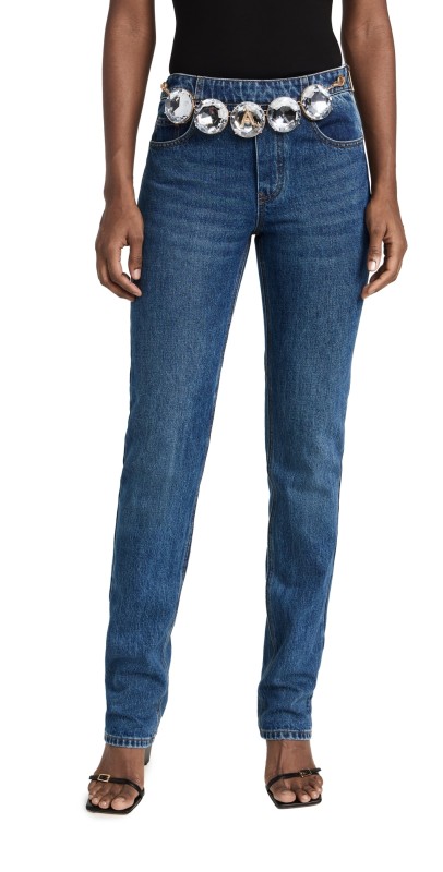 Area Jumbo Crystal Jeans Medium Wash