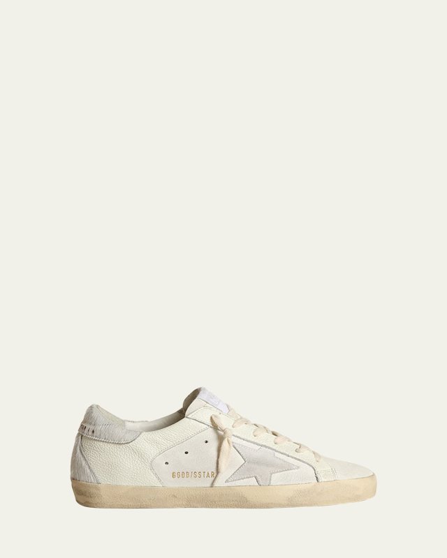 Superstar Mixed Leather Low-Top Sneakers