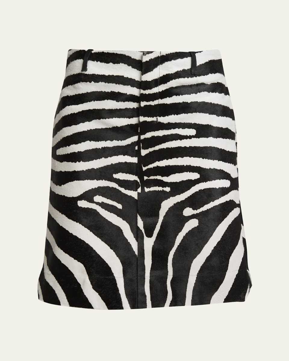 Tozzi Zebra Suede Skirt