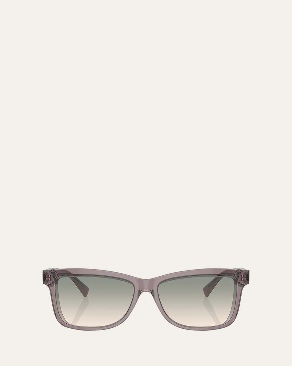 Logo Acetate Butterfly Sunglasses