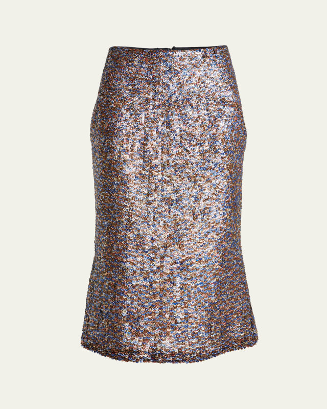 Sibyl Sequin Embellished Midi Skirt