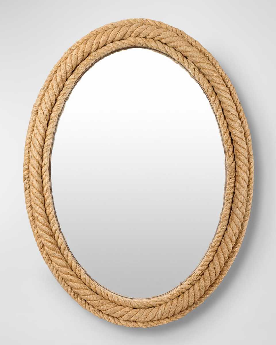 Magdelan Oval Jute Mirror