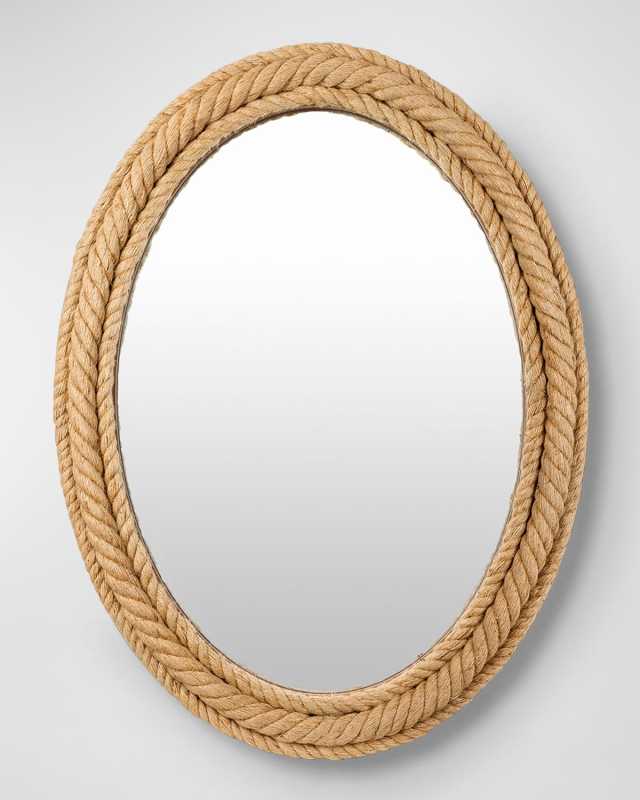 Magdelan Oval Jute Mirror