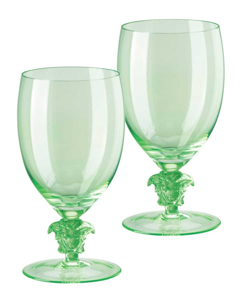 Medusa Lumiere 2 Short Stem Water Goblets, Set of Two