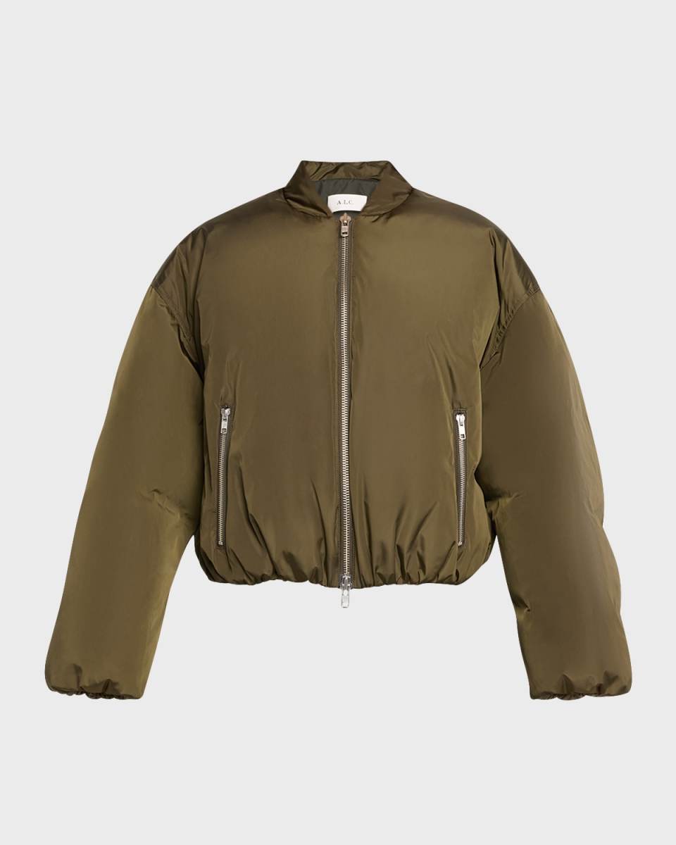 Zane Nylon Bomber Jacket