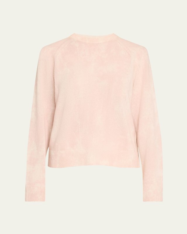 Raglan-Sleeve Ombre Cashmere Sweat