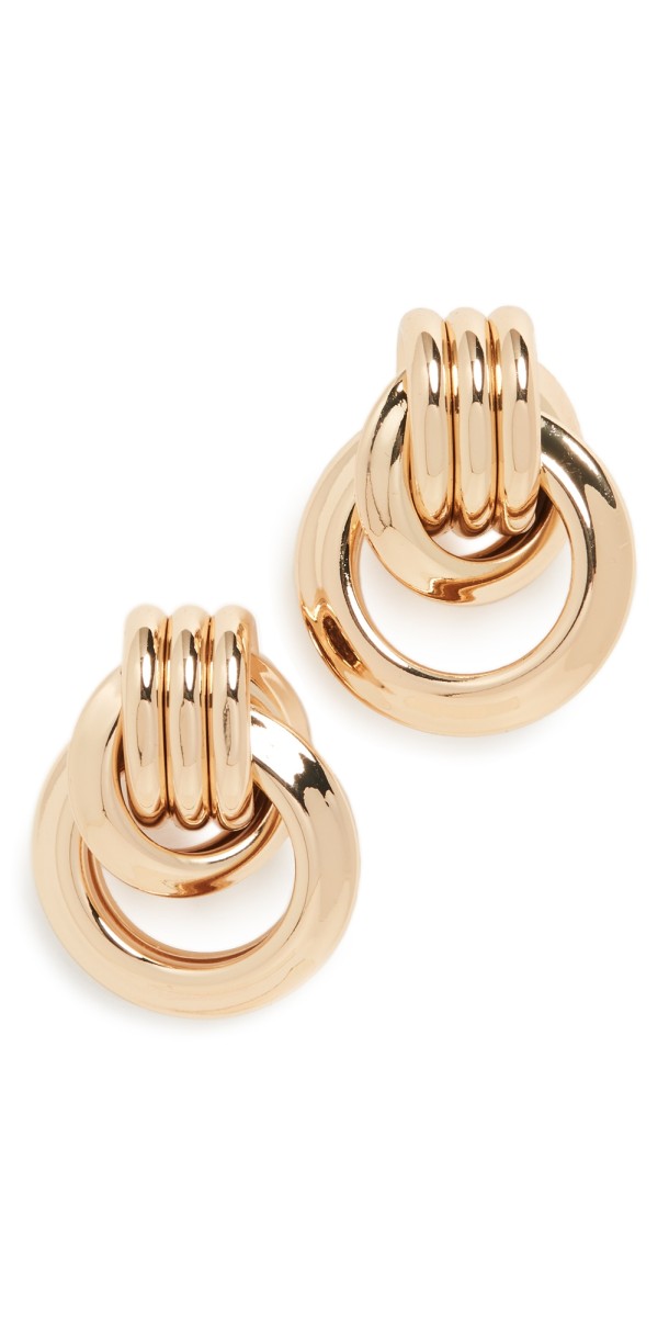 Kenneth Jay Lane 1 1/4 Polished Gold Love Knot Doorknock Polished Gold