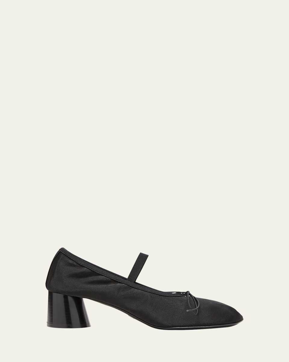 Glove Classic Mary Jane Mesh Ballerina Pumps