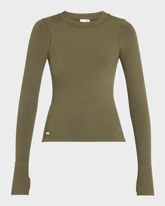 Maia Micromodal Soft Rib Long-Sleeve Shirt