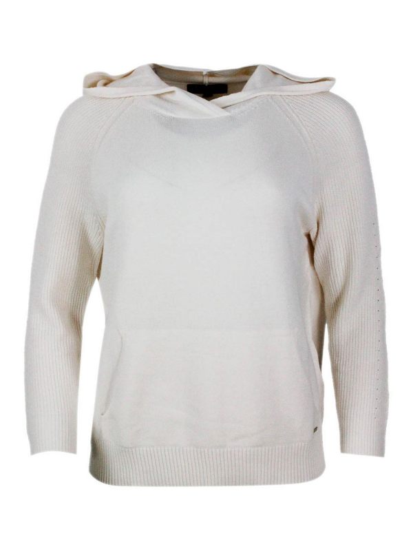 Armani Exchange Pull Col Rond - Crème