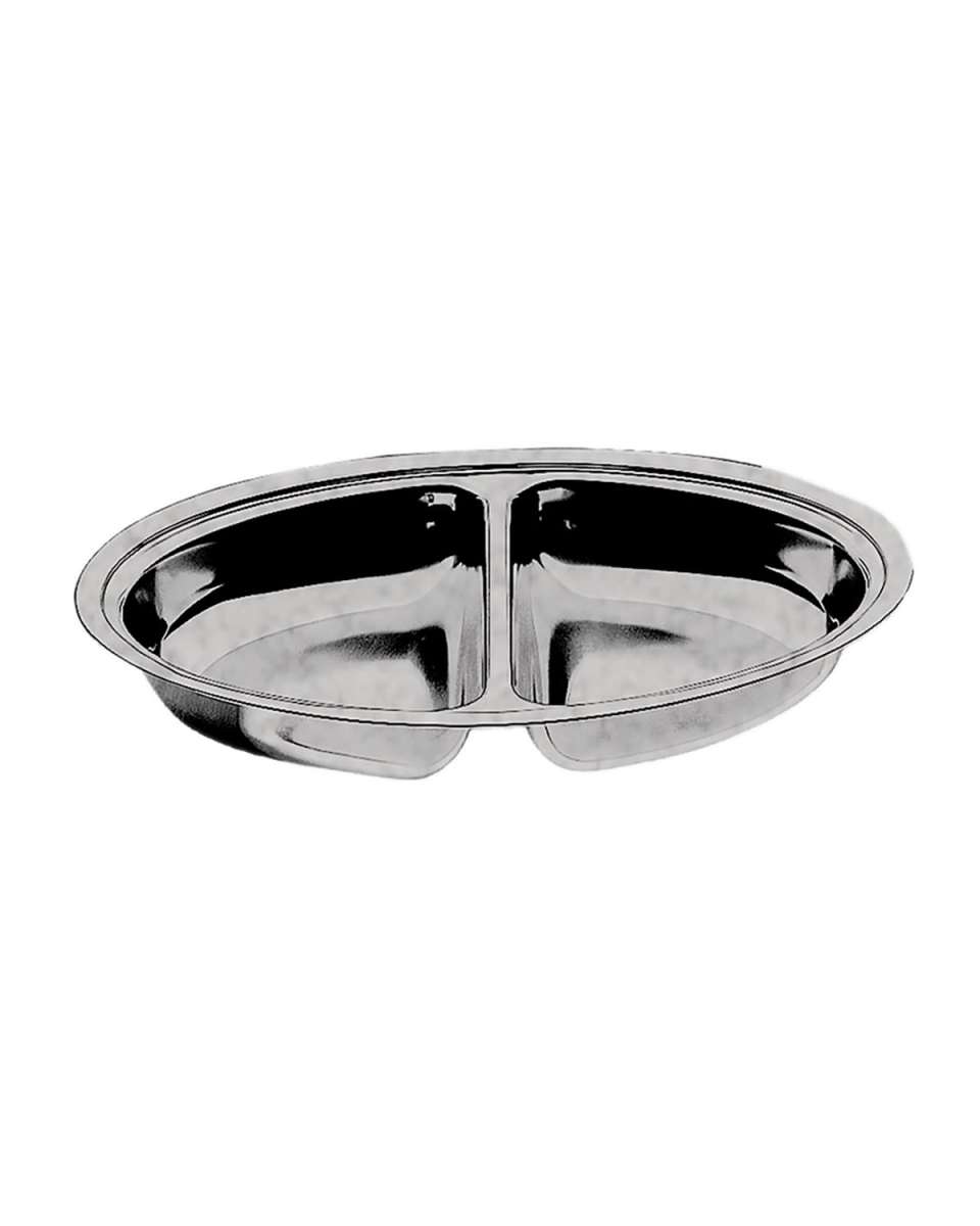 Original Vintage 2-Compartment Oval Container