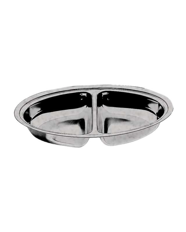 Original Vintage 2-Compartment Oval Container