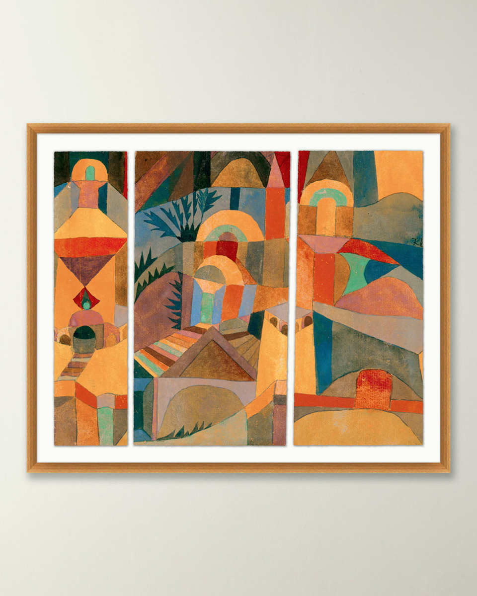 "Temple Gardens" Framed Giclee