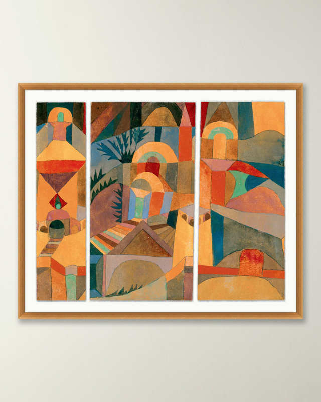"Temple Gardens" Framed Giclee