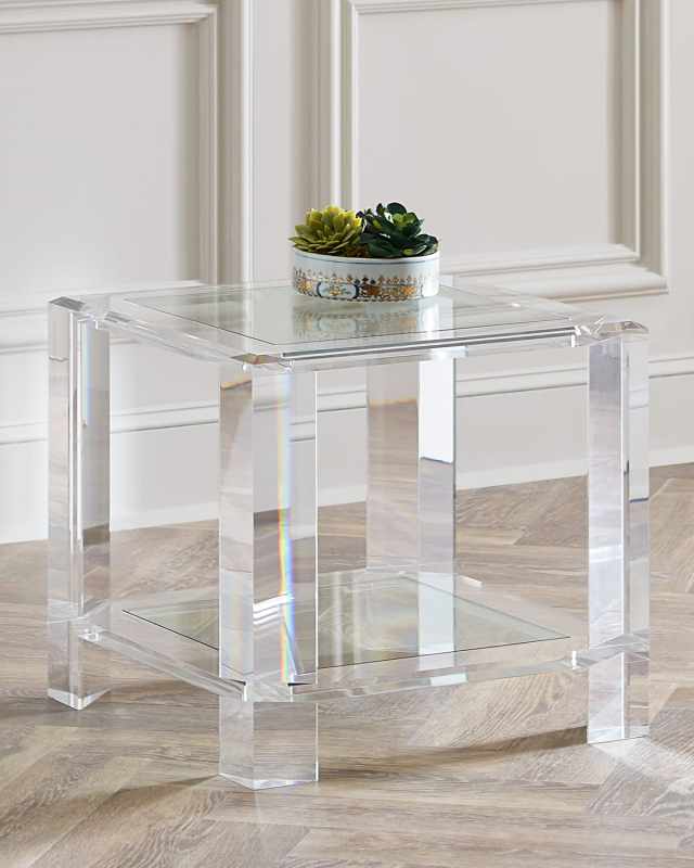Langston Acrylic Side Table