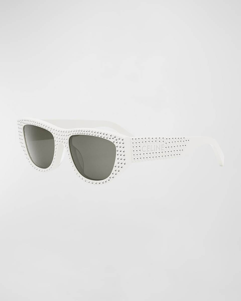 Animation Embellished Acetate Cat-Eye Sunglasses