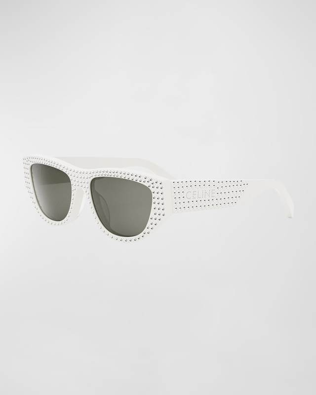 Animation Embellished Acetate Cat-Eye Sunglasses