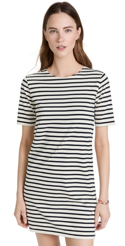 KULE Tee Dress Cream/Navy