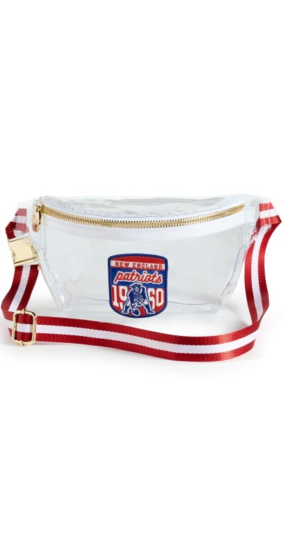 Stoney Clover Lane New England Patriots Clear Fanny Pack Red/Whit