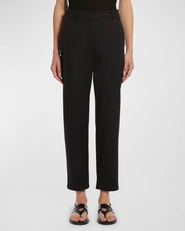 Manico Cropped Straight-Leg Cotton Pants