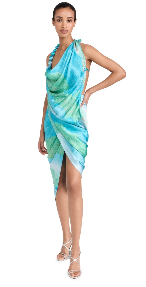 Cult Gaia Iluka Sleeveless Dressandscape Print